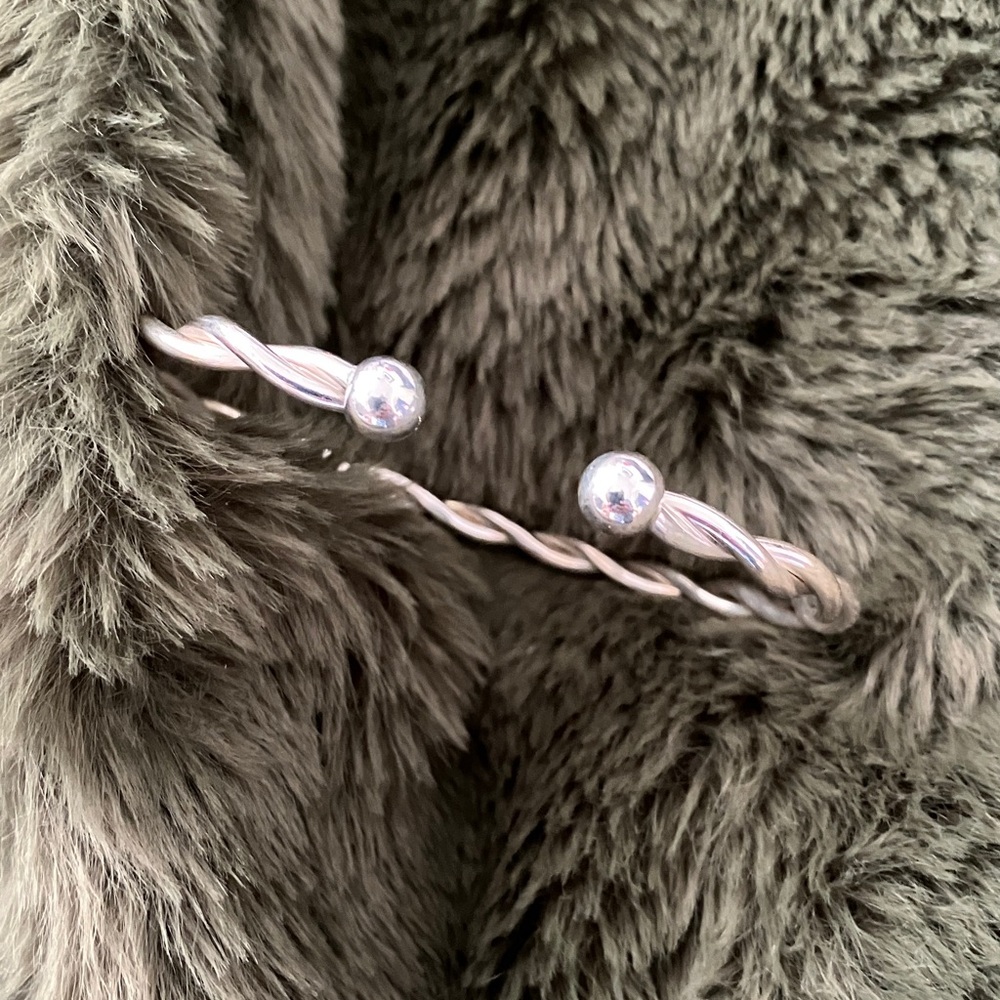 Eden Hand Arts silver twist bracelet cuff